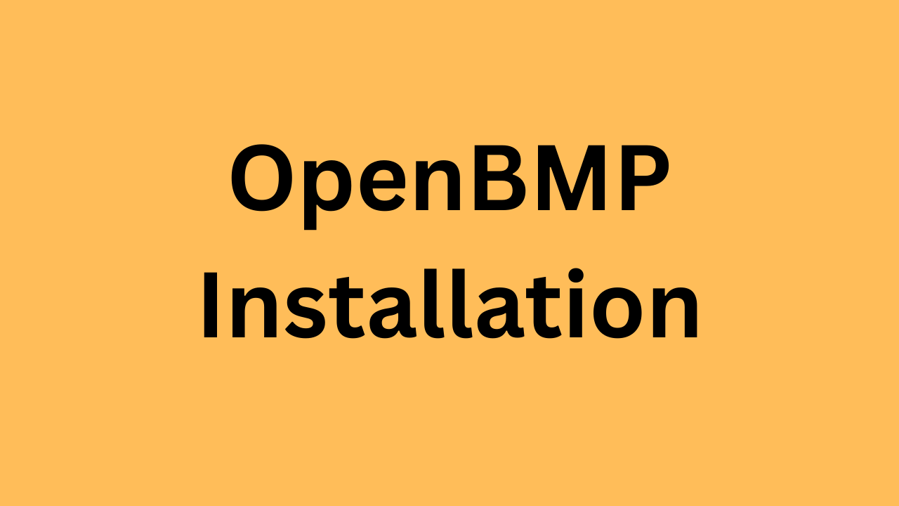 BMP(OpenBMP) backend infrastructure installation