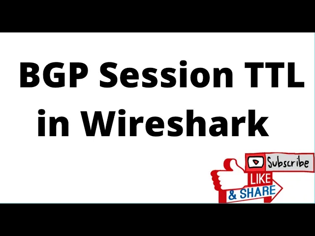 Observing Border Gateway Protocol(BGP) Peering Sessions IP TTL in Wireshark