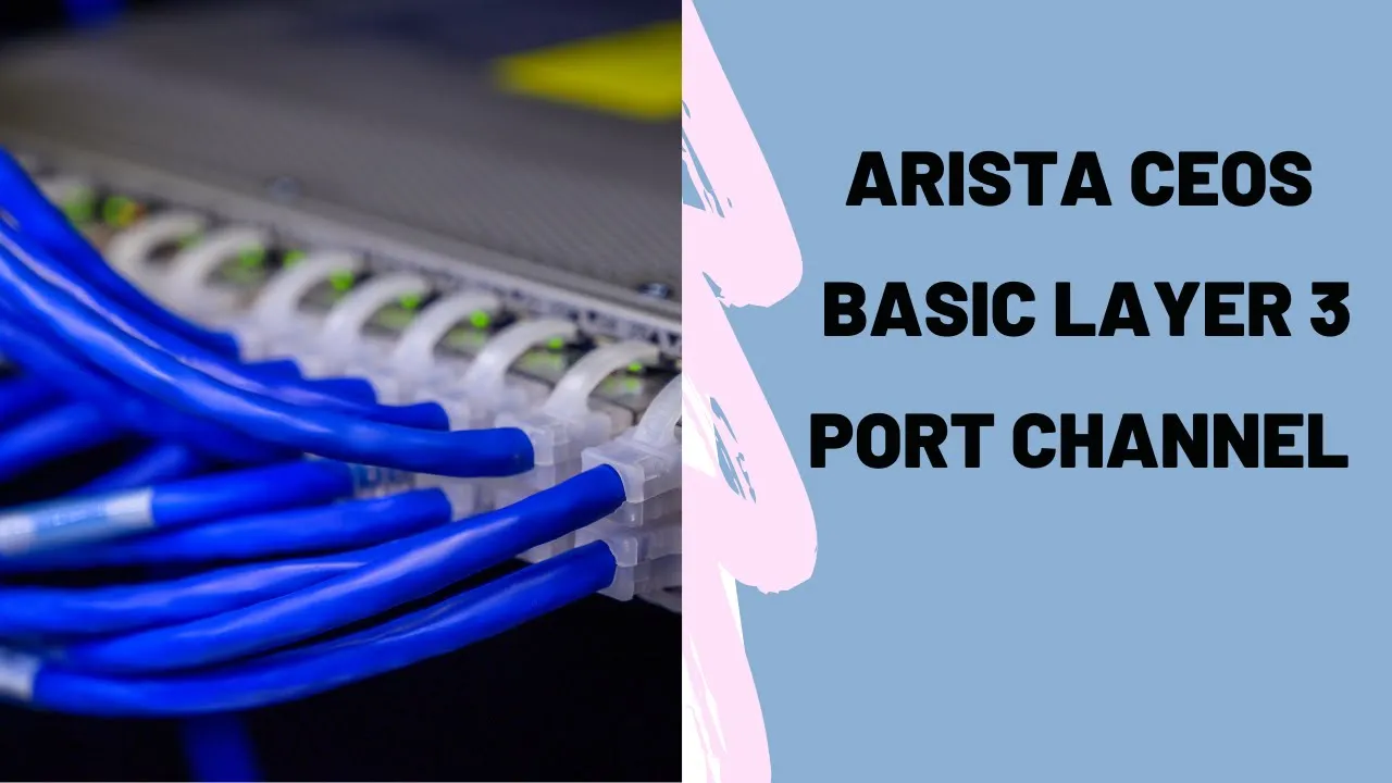 Basic Layer 3 Port Channel on Arista cEOS switches