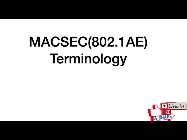 MACSEC(802.1AE)  Terminology