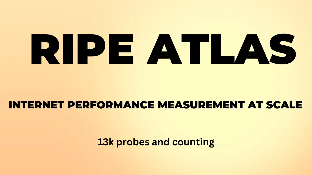RIPE Atlas 101