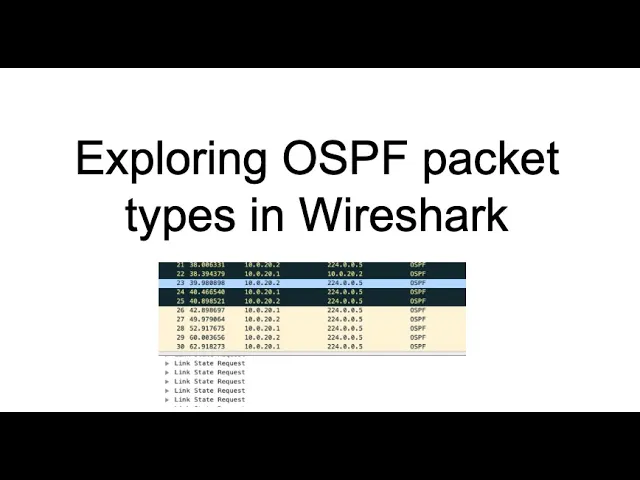 Exploring OSPF packets in Wireshark