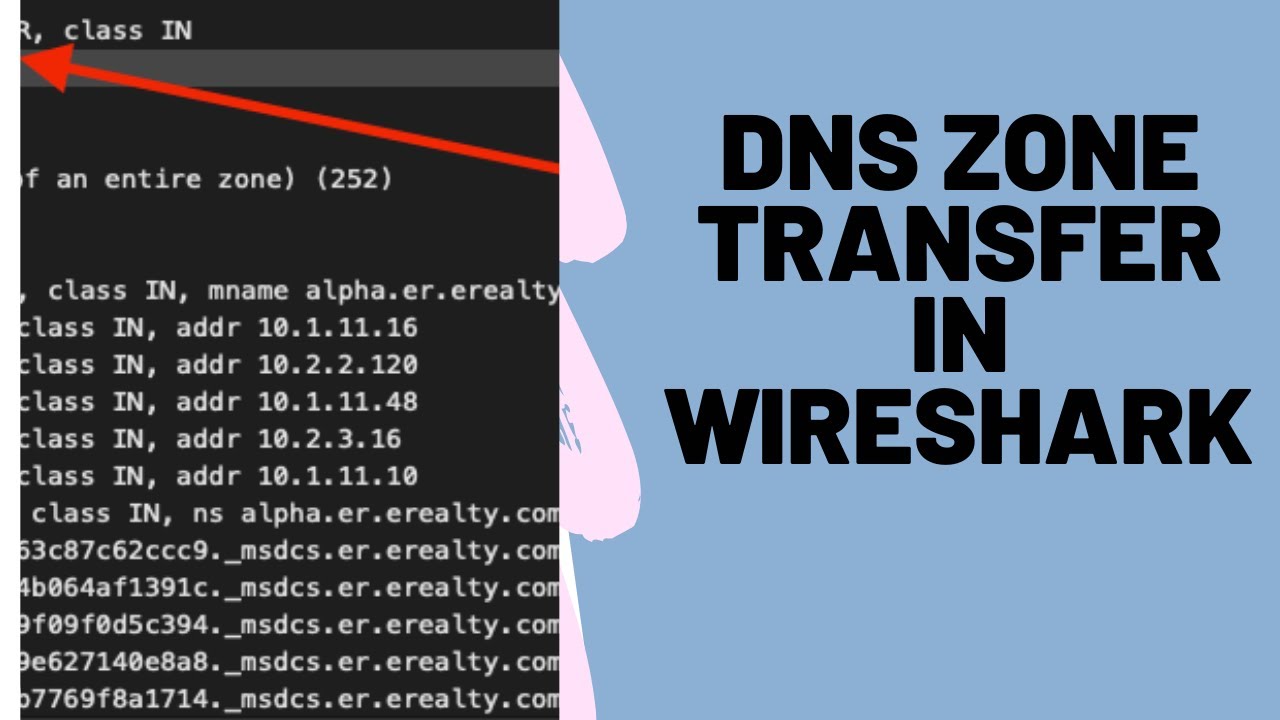 DNS Zone Transfer Packet Capture(PCAP) in Wireshark