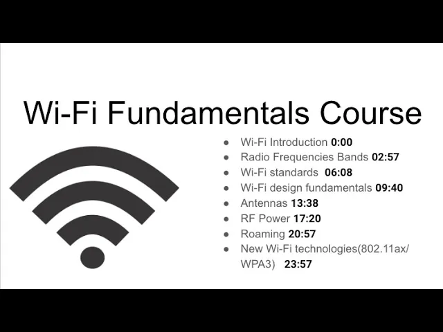 WiFi Fundamentals Course
